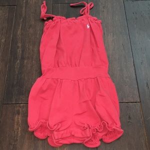 Ralph Lauren Dark Coral Romper Size 12 months